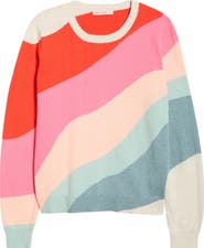 Marine Layer Wave Block Icon Cotton Sweater