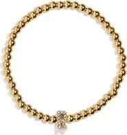 BaubleBar Pisa Pavé Initial Bracelet