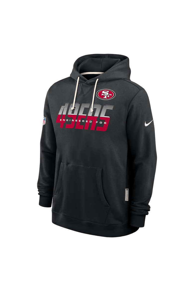 Men's Nike Black San Francisco 49ers Sideline Standard Issue Dri-FIT Hoodie, Alternate, color, Black
