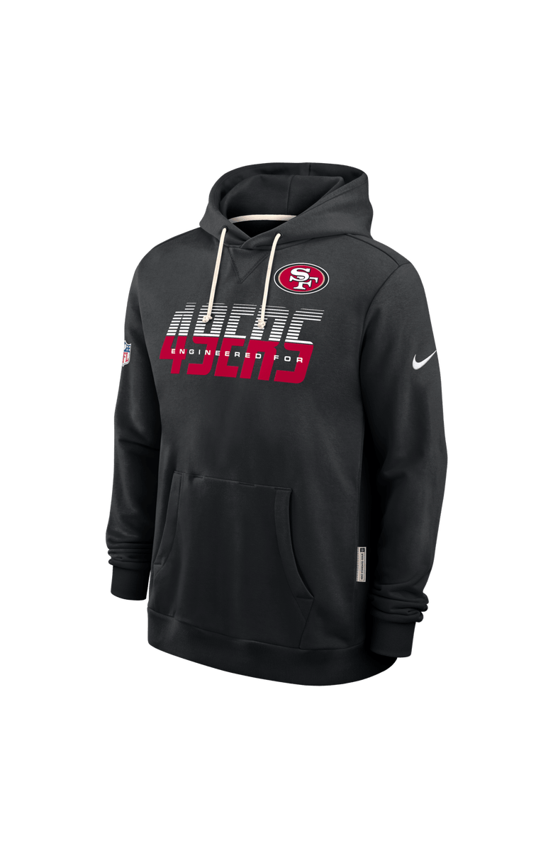 Nike Men's Nike Black San Francisco 49ers Sideline Standard Issue Dri-FIT Hoodie, Alternate, color, Black