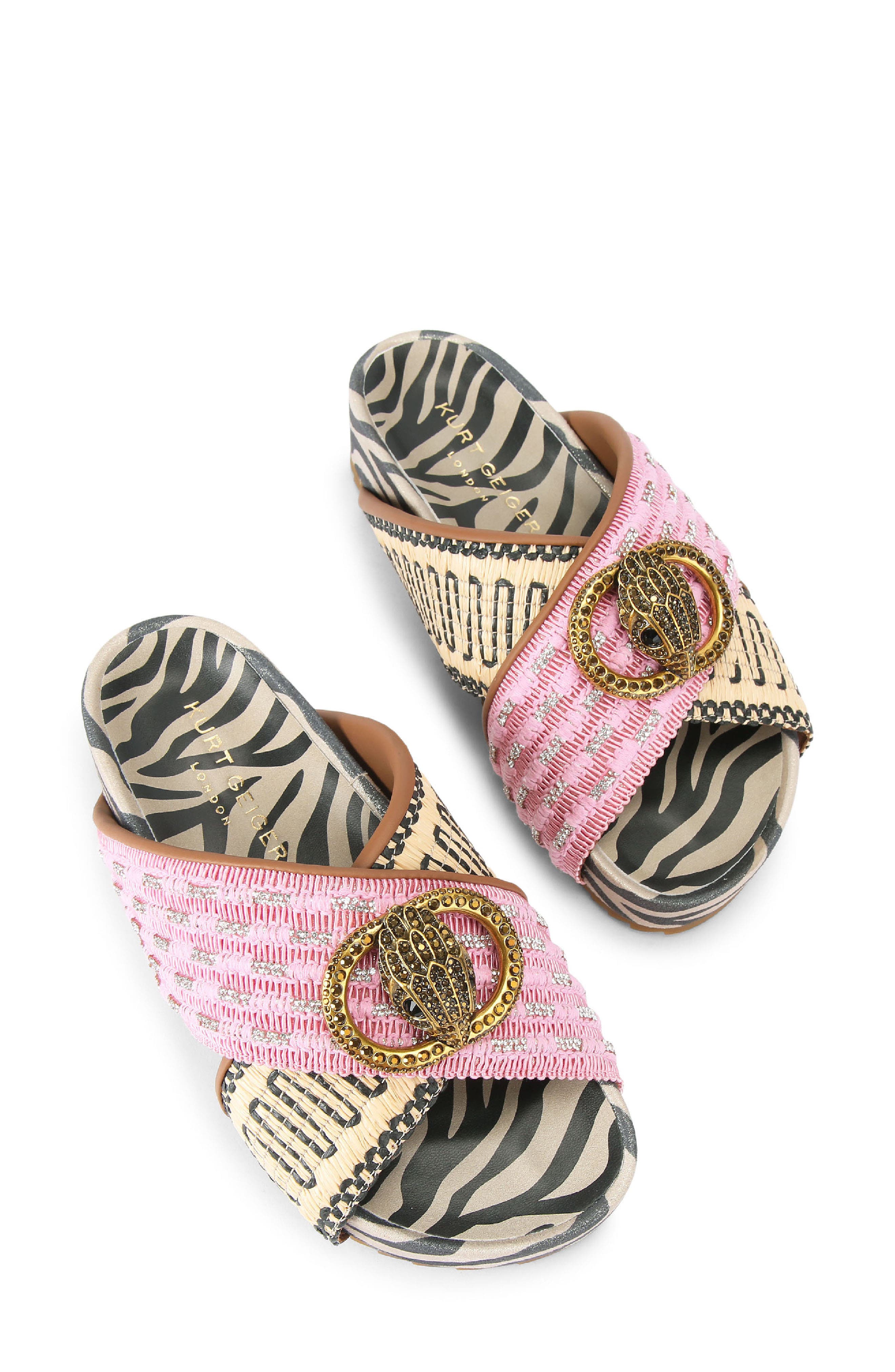 Chelsea Cross Strap Flatform Sandal, Alternate, color, OPEN PINK