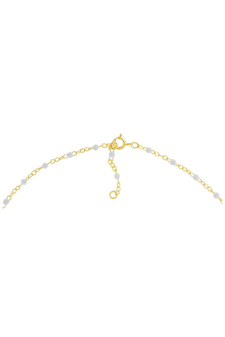 Enamel Chain Bracelet, Alternate, color, WHITE