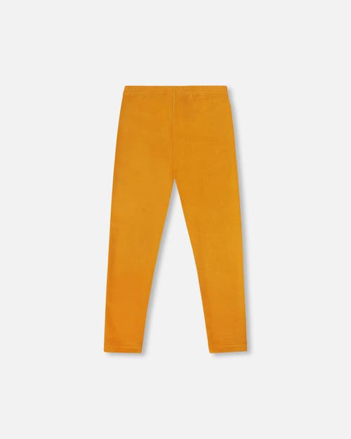 Deux Par Deux Super Soft Ribbed Leggings In Yellow