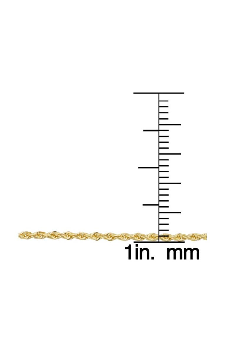 Bliss Diamond 10k Gold 1.5-mm Semi Solid Rope Chain Necklace, Alternate, color, 10K Yellow Gold