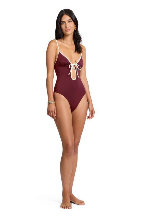 Soleil Tie Front One-Piece