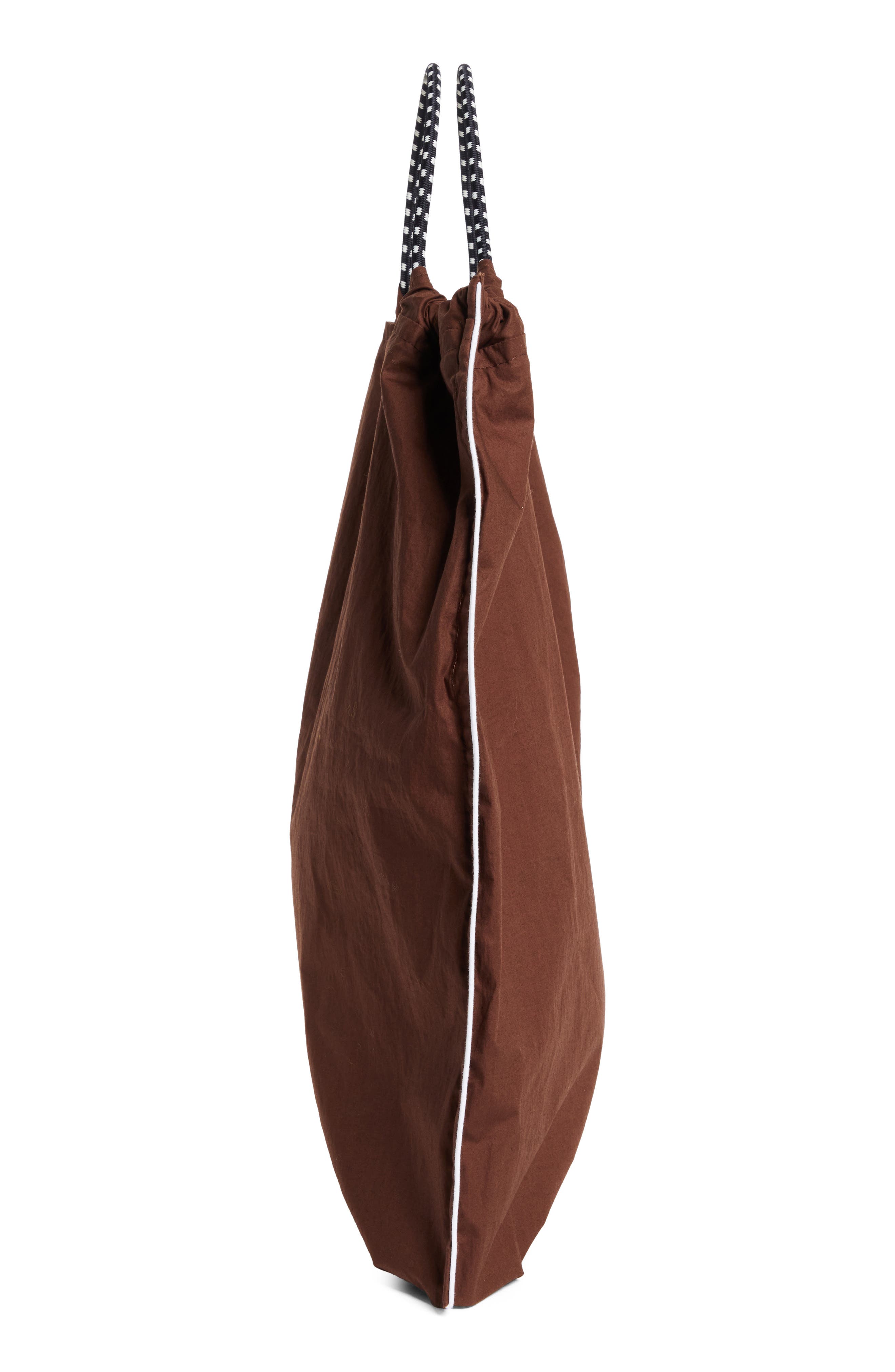 PLAN C Cotton Shopper Tote, Alternate, color, Coffee