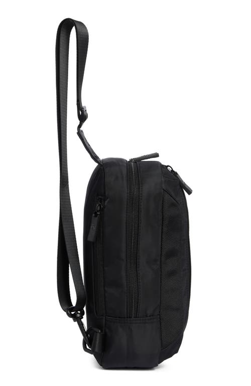 Original Penguin Sleek Convertible Slingbag In Black