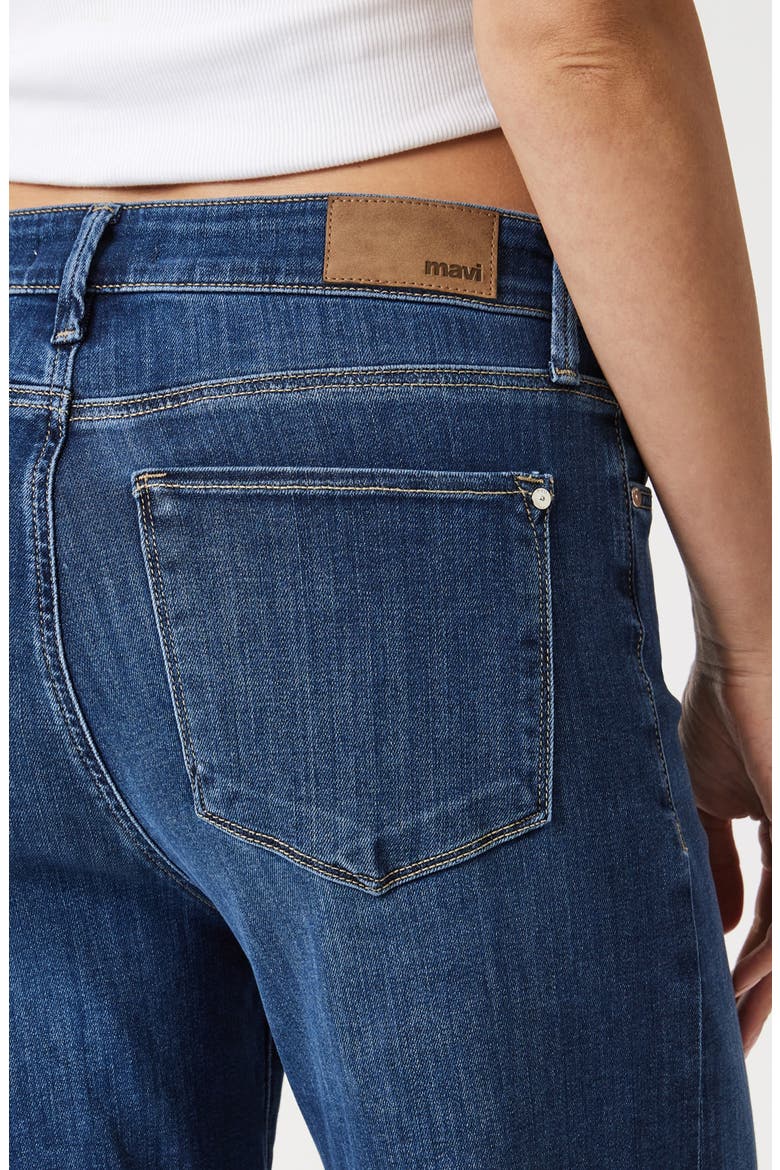 Raw Hem High Waist Wide Leg Jeans, Alternate, color, MID BRUSHED SUPERSOFT
