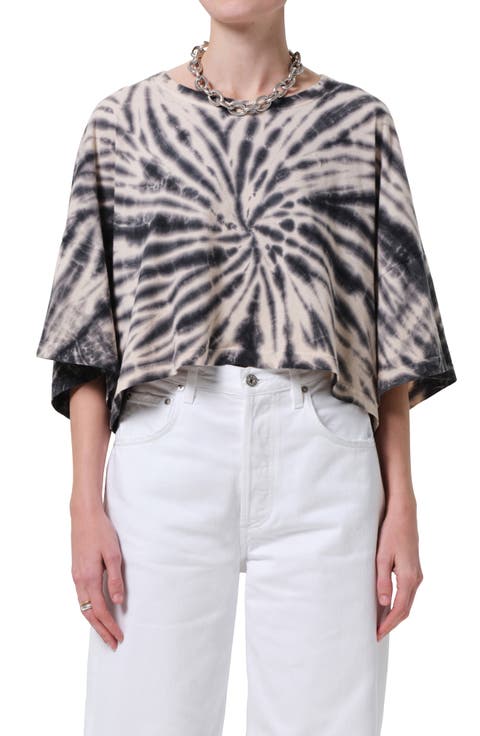 Tie Dye Crop Cape Organic Cotton Top