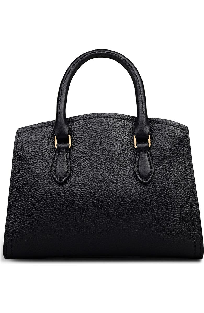 Radley Portland Way Mini Zip Leather Satchel, Alternate, color, Black