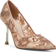 Betsey Johnson Jenii Sequin Mesh Pump