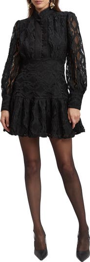 Bardot Remy Lace Long Sleeve Minidress | Nordstrom