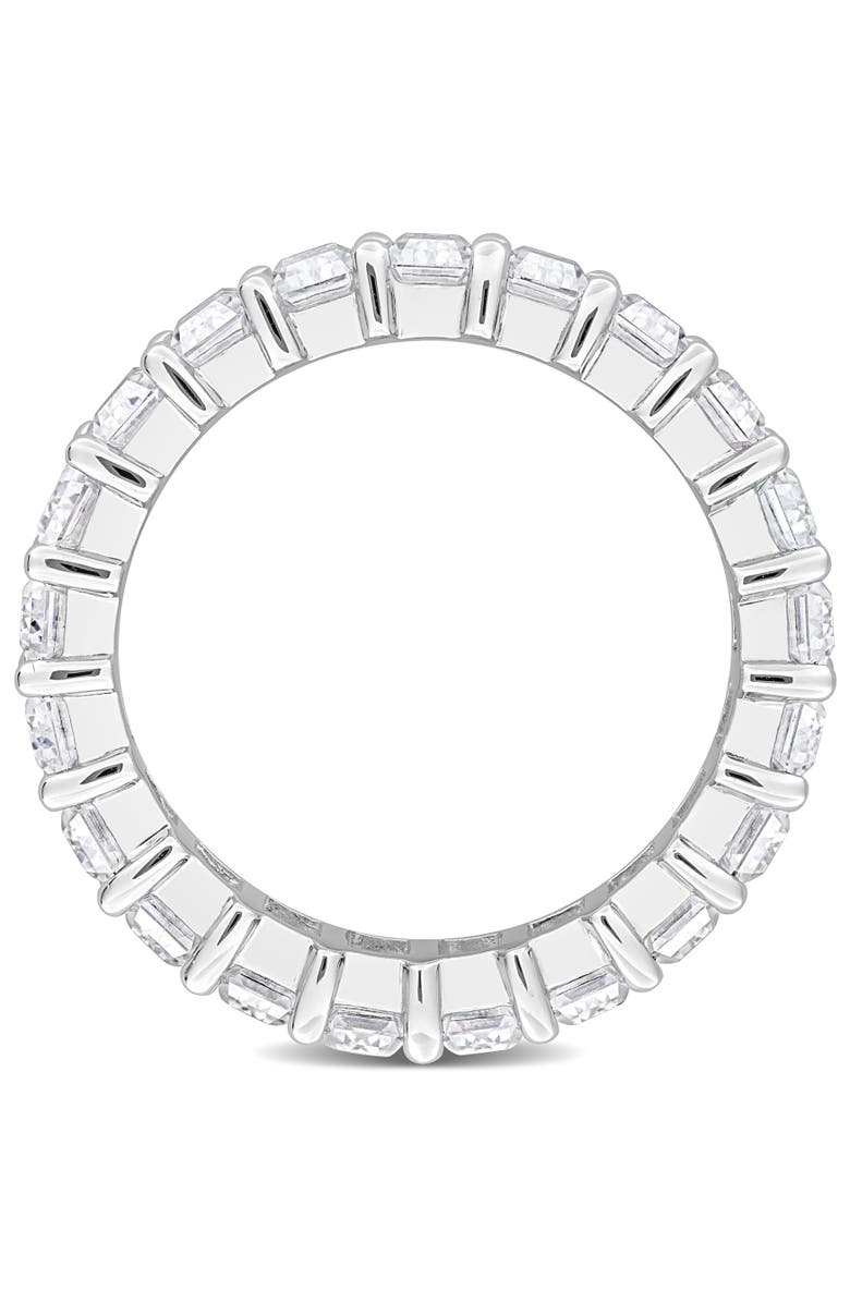 Julianna B. 6 1/3ct D.E.W. Emerald-cut Moissanite Eternity Ring, Alternate, color, Sterling Silver