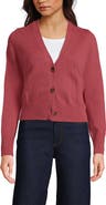 Lands' End Drifter Vneck Dress Cardigan Sweater