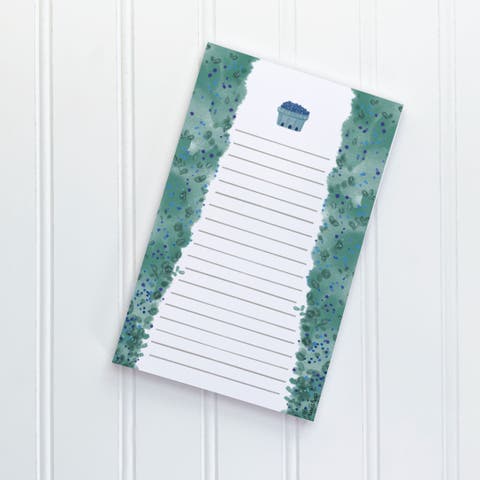 Blueberry Patch 5" x 8" Lined Notepad (50 Heavyweight Tear-Off Sheets)