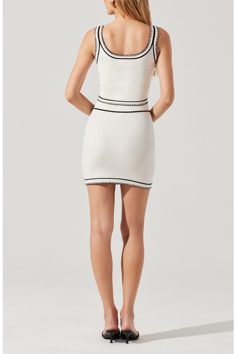 Sessy Sweater Miniskirt, Alternate, color, WHITE