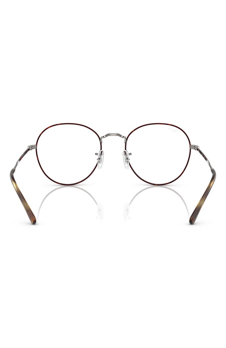 Ray-Ban 49mm Round Optical Glasses, Alternate, color, Dark Havana