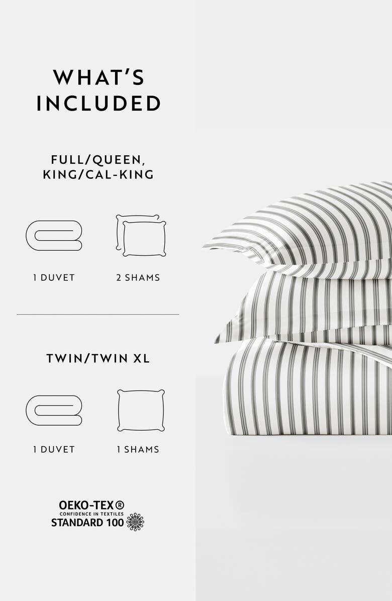 IENJOY HOME Premium Ultra Duvet Cover & Sham Set, Alternate, color, Gray