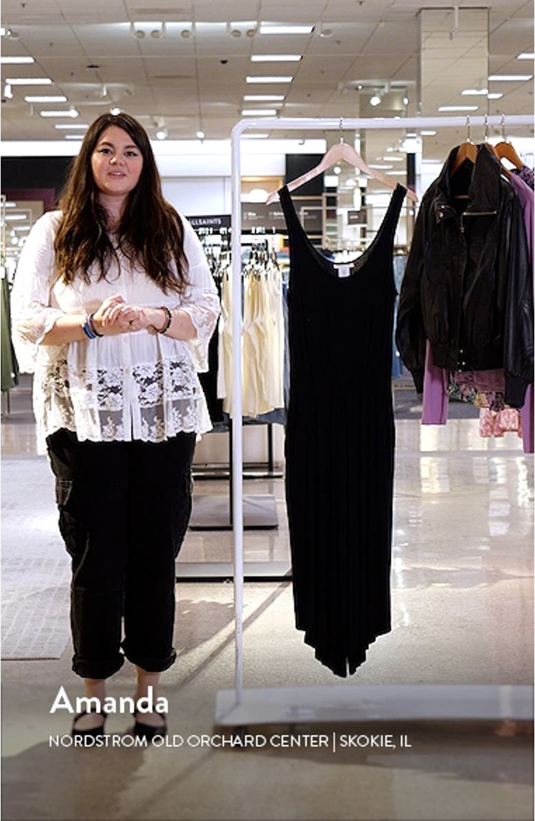 Draped Wide Leg Cover-Up Jumpsuit, sales video thumbnail