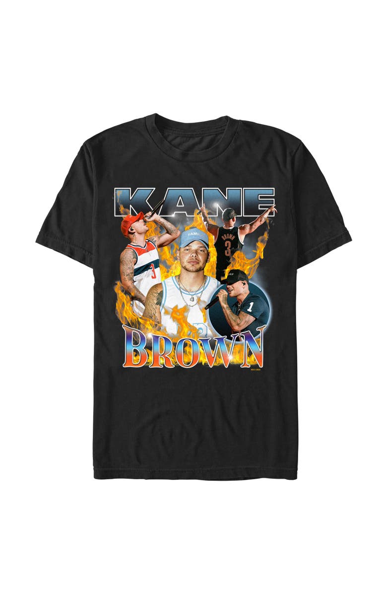 Kane Brown Men's Kane Brown Fiery Collage  Graphic T-Shirt, Alternate, color, Black