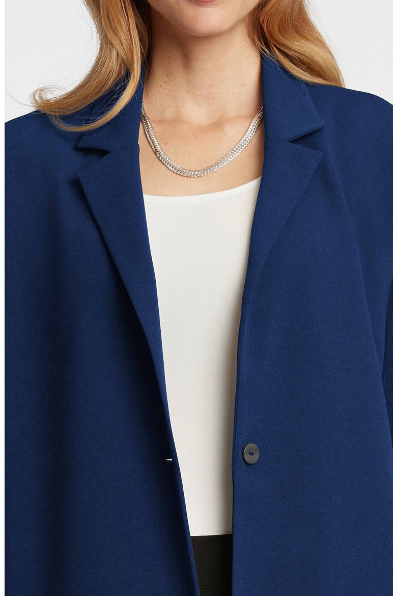 Morgan Crepe Knit Blazer, Alternate, color, NAVY