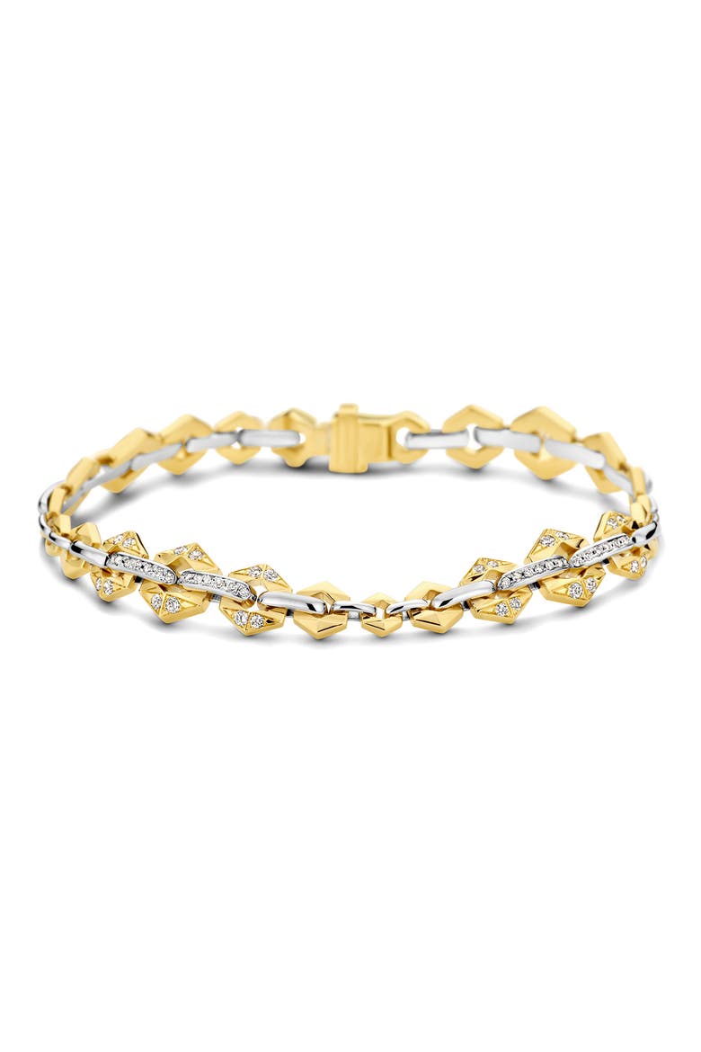 Flow Graduated Diamond Chain Bracelet, Main, color, GOLD