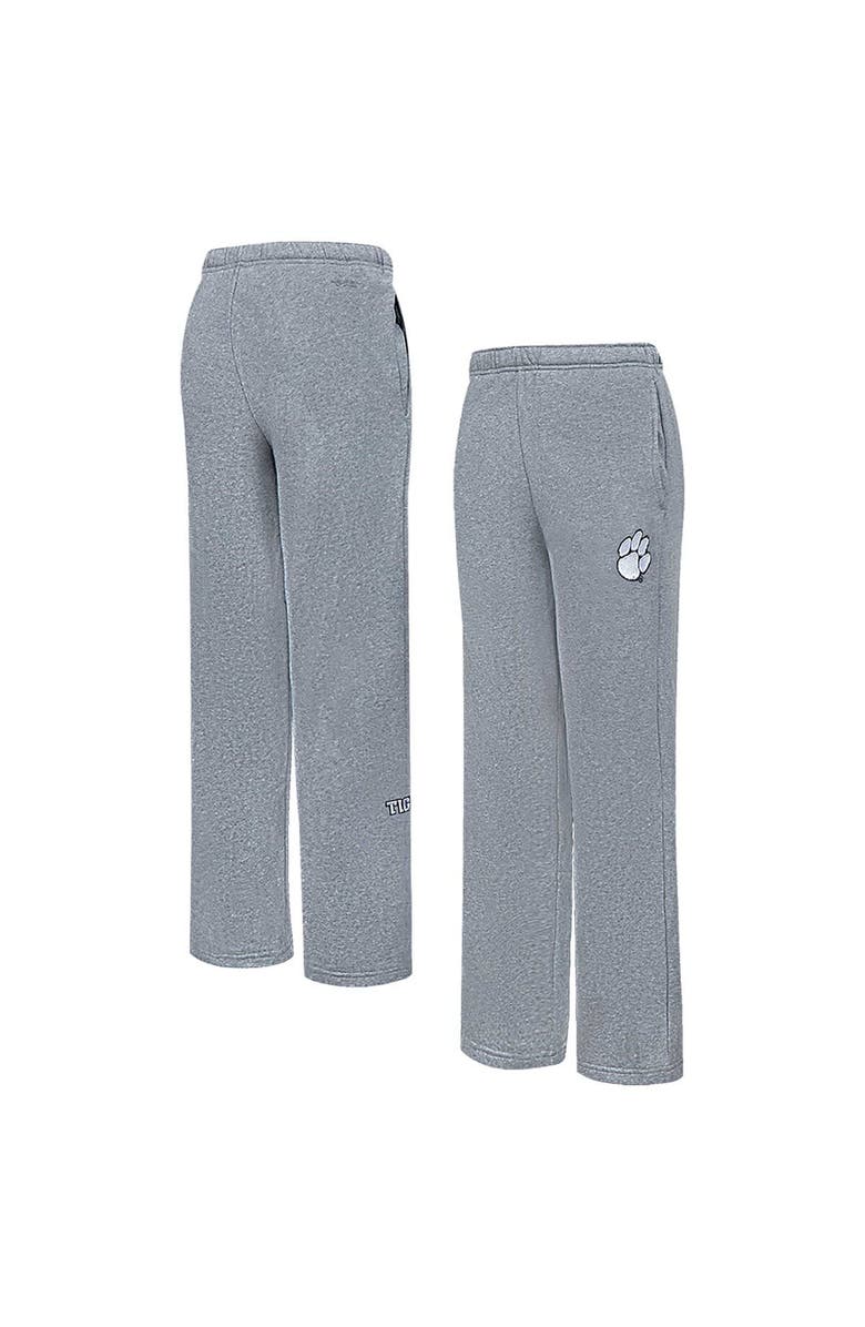 PRO STANDARD Women's Pro Standard Heather Charcoal Clemson Tigers Tonal Neutral Relaxed Fit Fleece Sweatpants, Main, color, Heather Charcoal