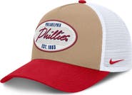 Nike Men's Nike Khaki/Red Philadelphia Phillies Rise A-Frame Trucker Adjustable Hat