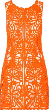 Milly Crochet Cover-Up Minidress