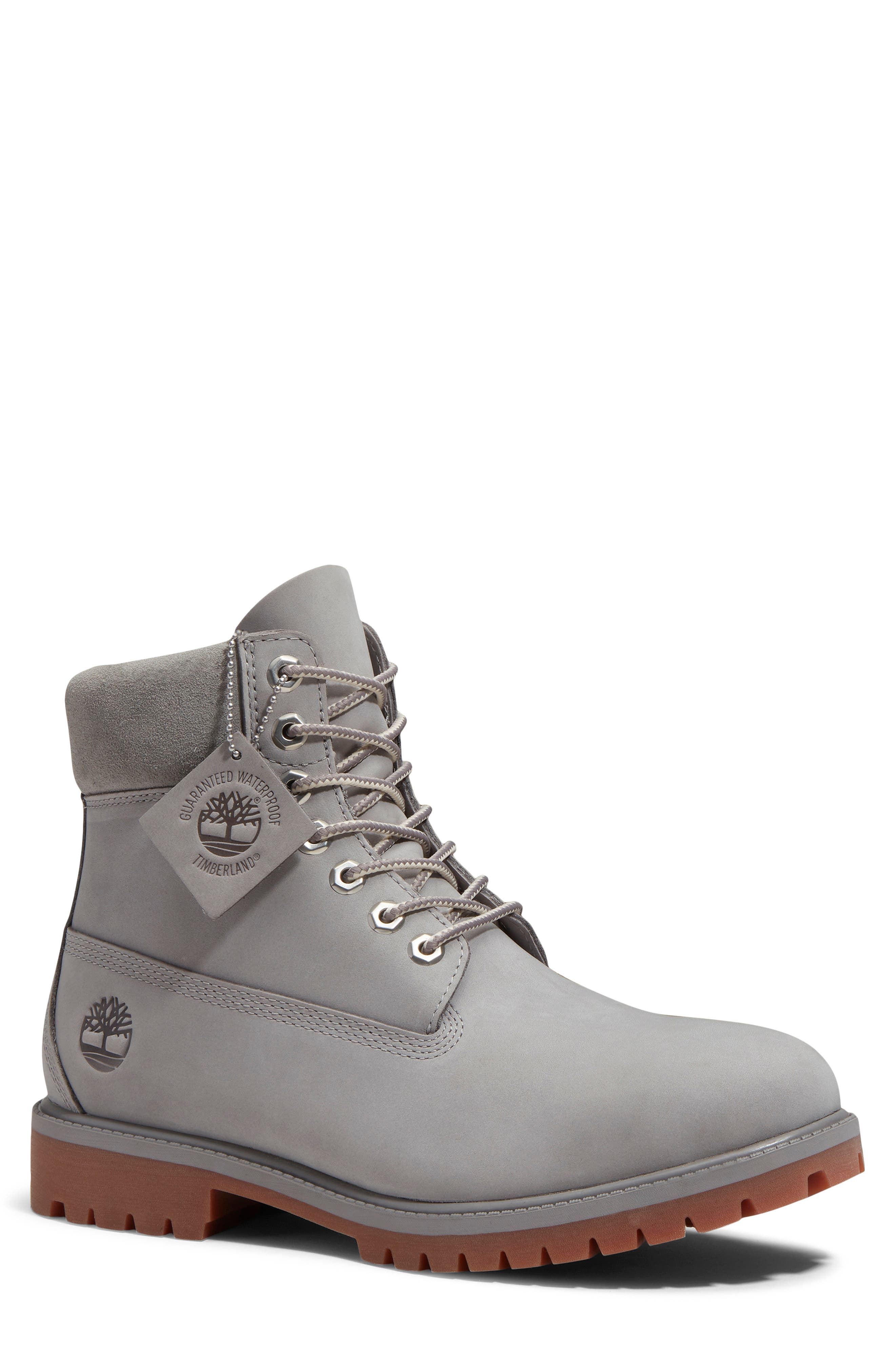 Heritage Waterproof Leather Boot, Main, color, MEDIUM GREYOUT NUBUCK
