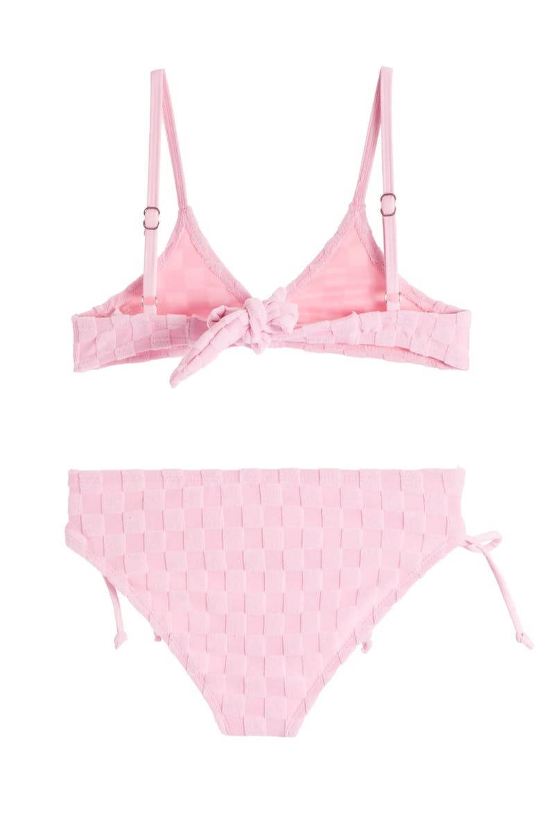Limeapple Terry Bikini Swimsuit, Alternate, color, Candy Pink