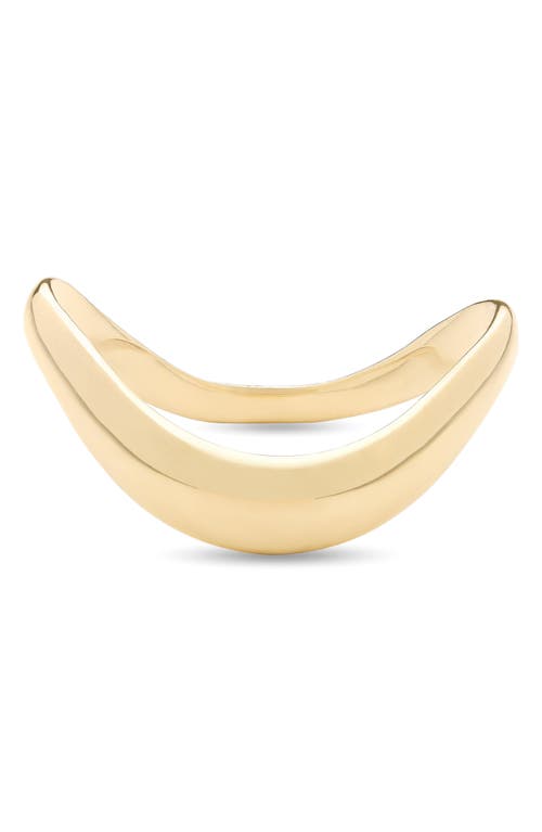 LANA LANA SKINNY CURVED BUBBLE RING