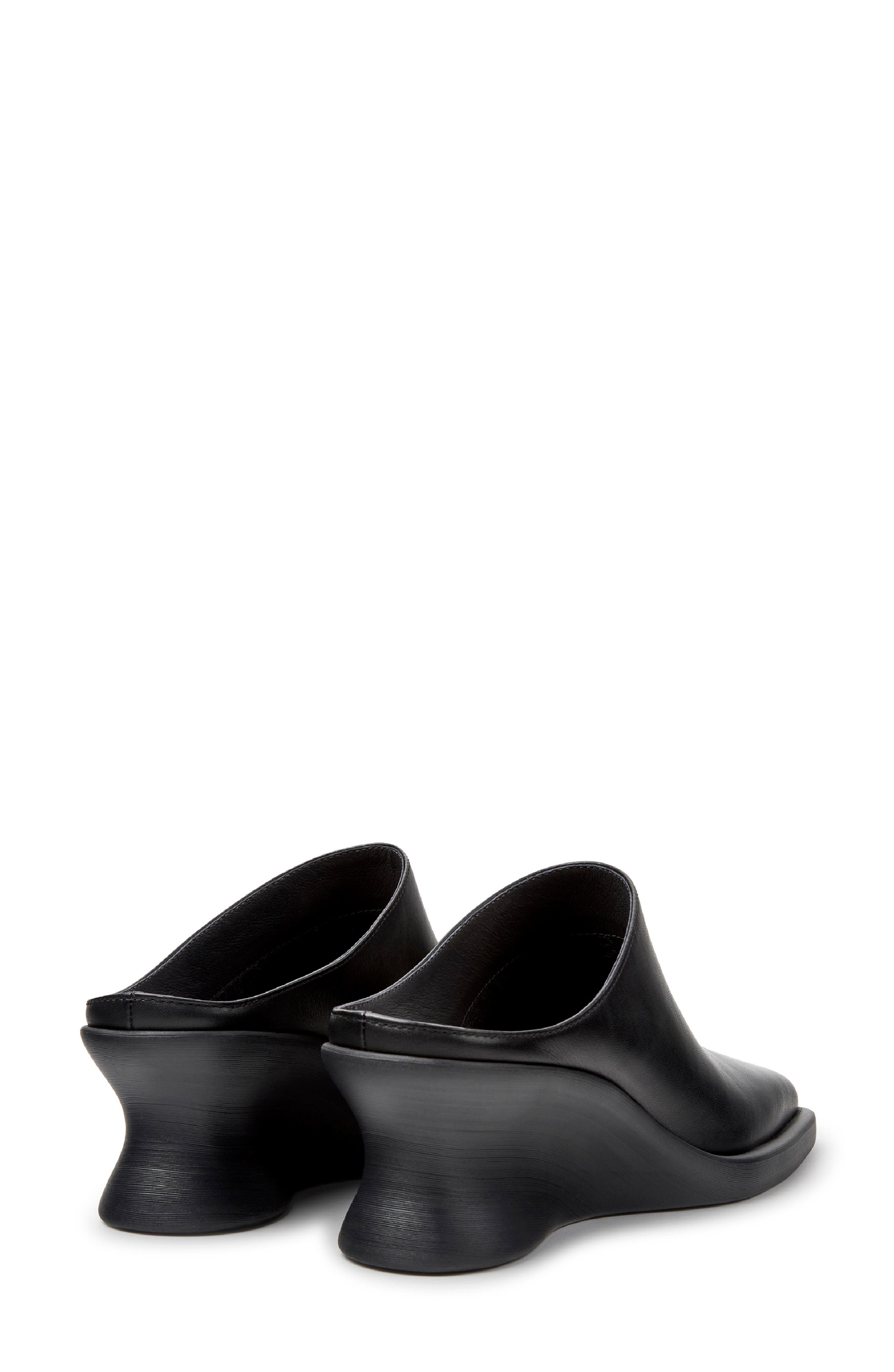 Louise Leather Mule, Alternate, color, BLACK