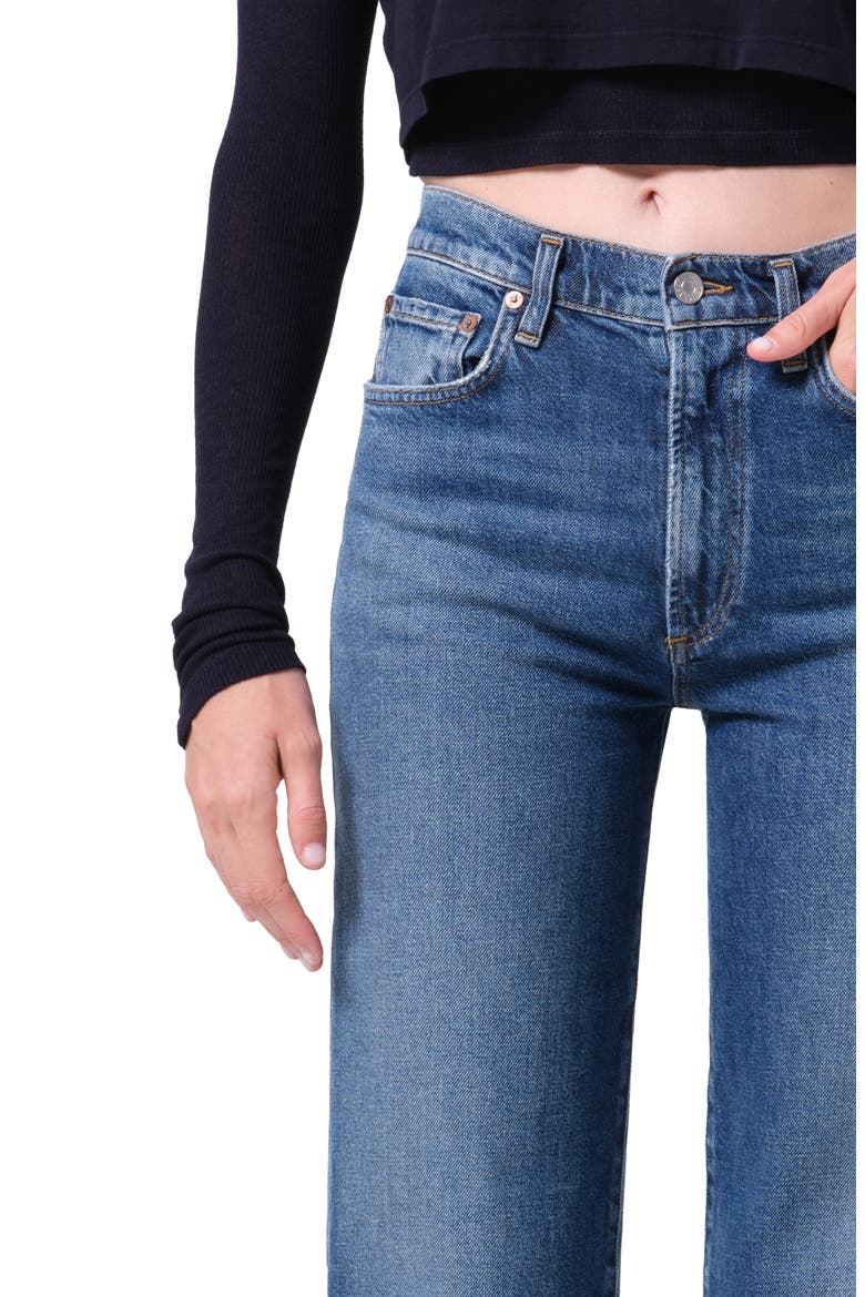 Harper Relaxed Straight Leg Jeans, Alternate, color, RIVER