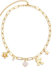 Adornia Initial Charm Pendant Necklace
