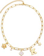 Adornia Initial Charm Pendant Necklace