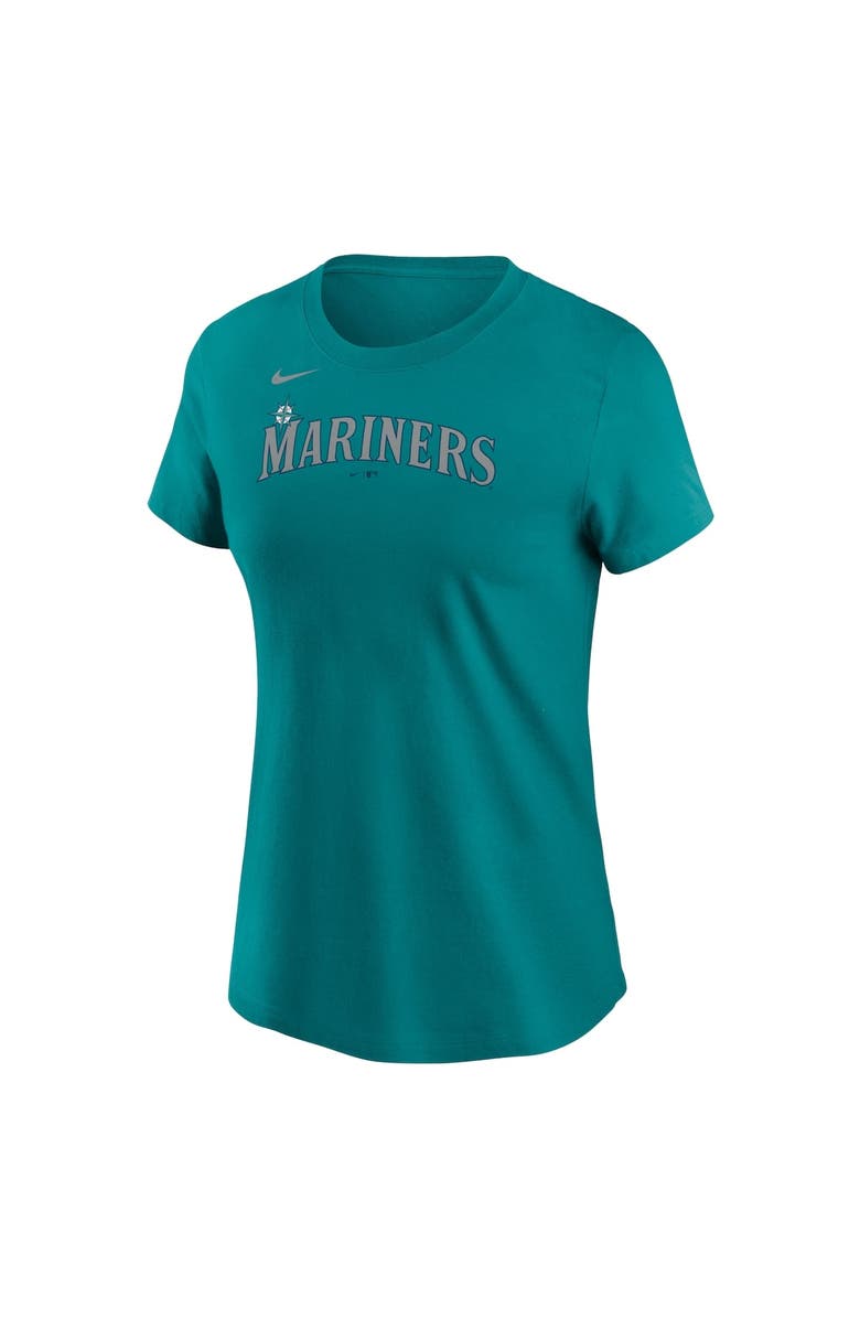 Nike Women's Nike  Aqua Seattle Mariners Wordmark T-Shirt, Alternate, color, 