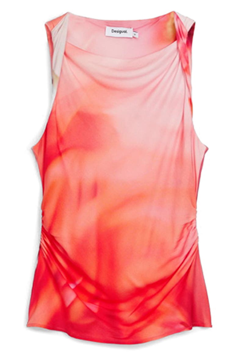 Reprise Cowl Neck Top, Alternate, color, RED