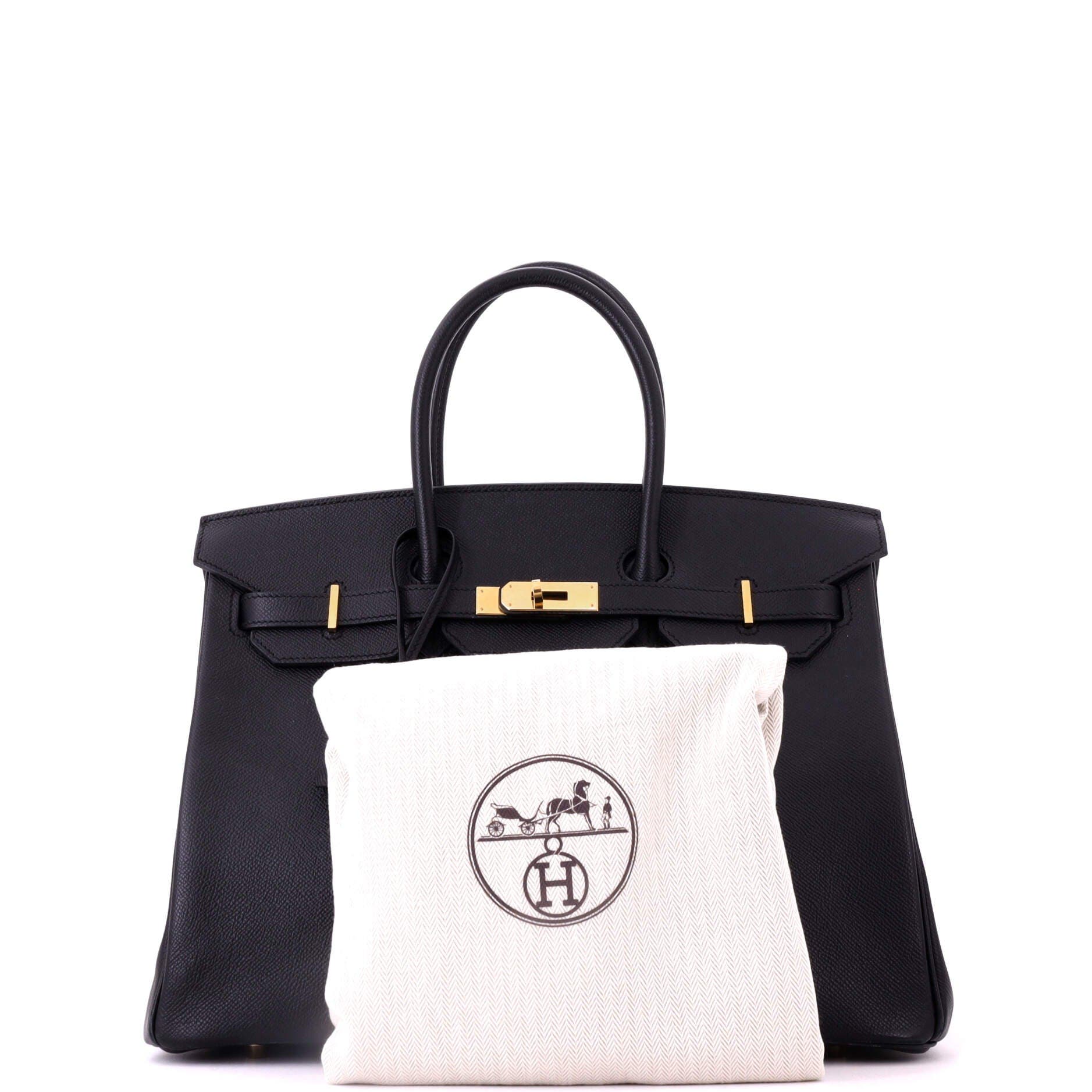 Pre-Owned Hermes Birkin Handbag Black Epsom with Gold Hardware 35, Alternate, color, Noir