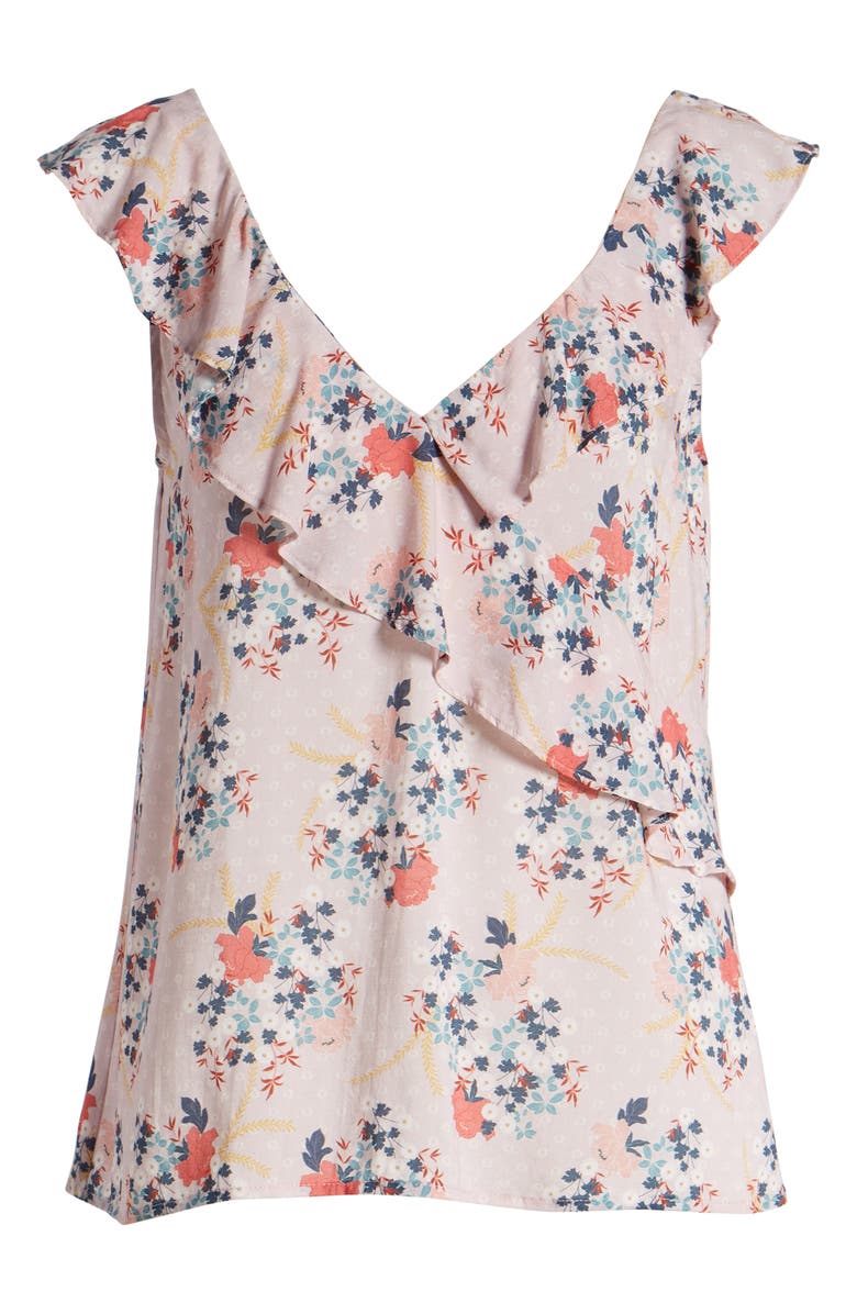 Velvet by Graham & Spencer Challis Ruffle Top, Alternate, color, 