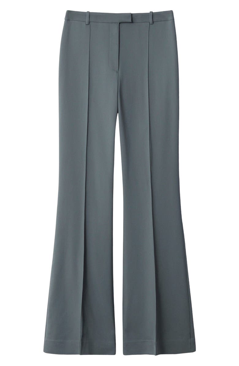 & Other Stories High Waist Pleated Flare Pants, Alternate, color, Grey Dark