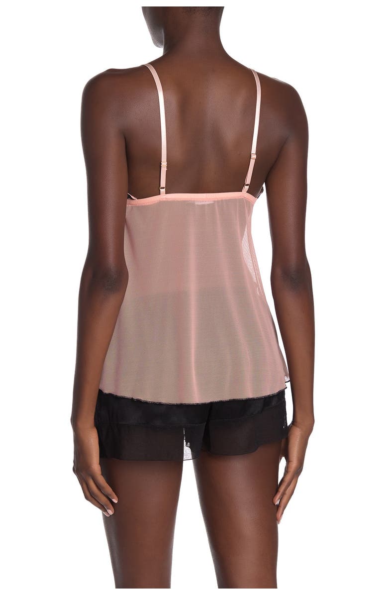 Josie Natori Lolita Lace Trim Mesh Chemise, Alternate, color, 