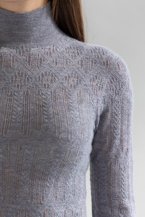 Sskein Elise Pullover In Glint Grey
