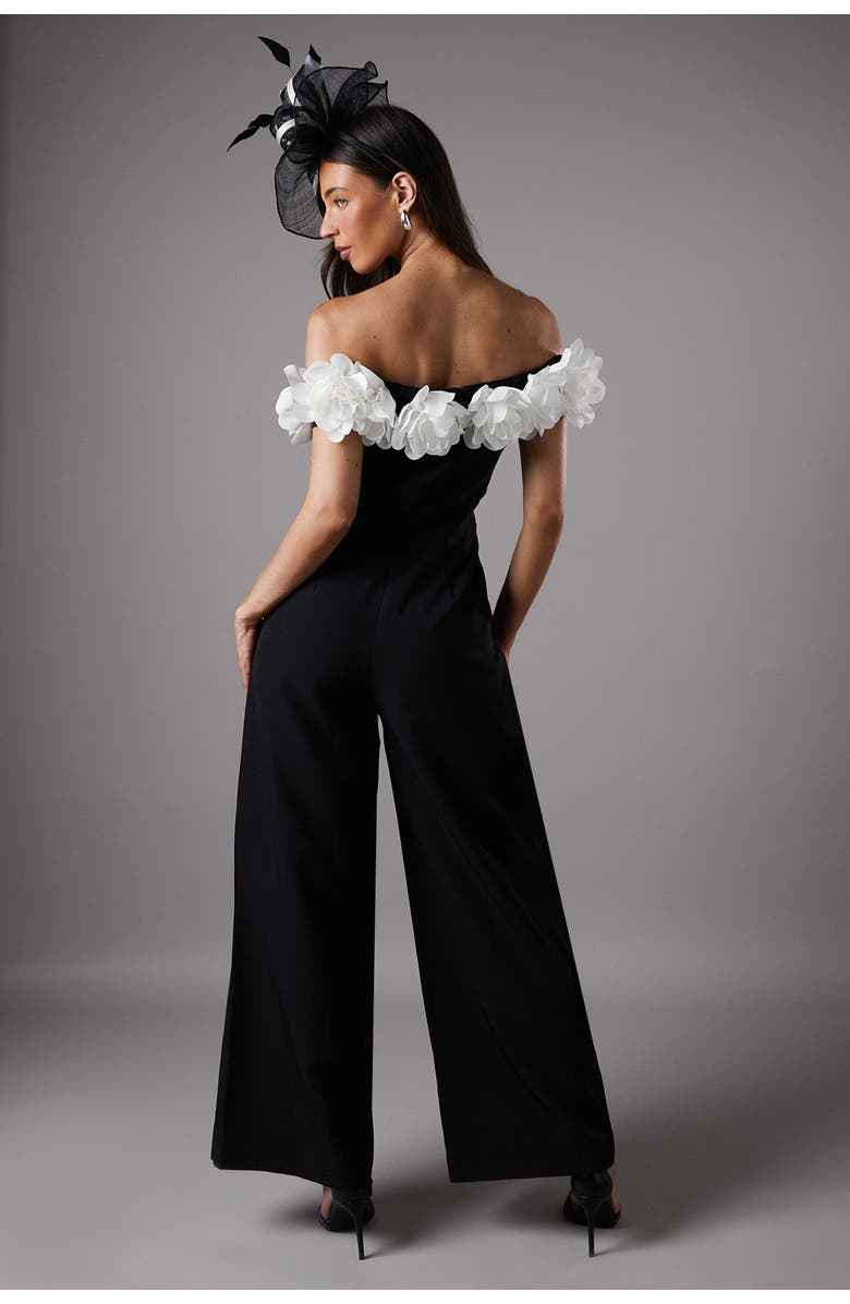 Coast Bardot Wide Leg Jumpsuit, Alternate, color, Mono