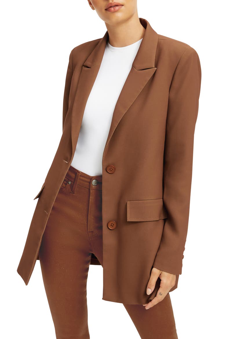 Trench Blazer, Main, color, BURNT CARAMEL002