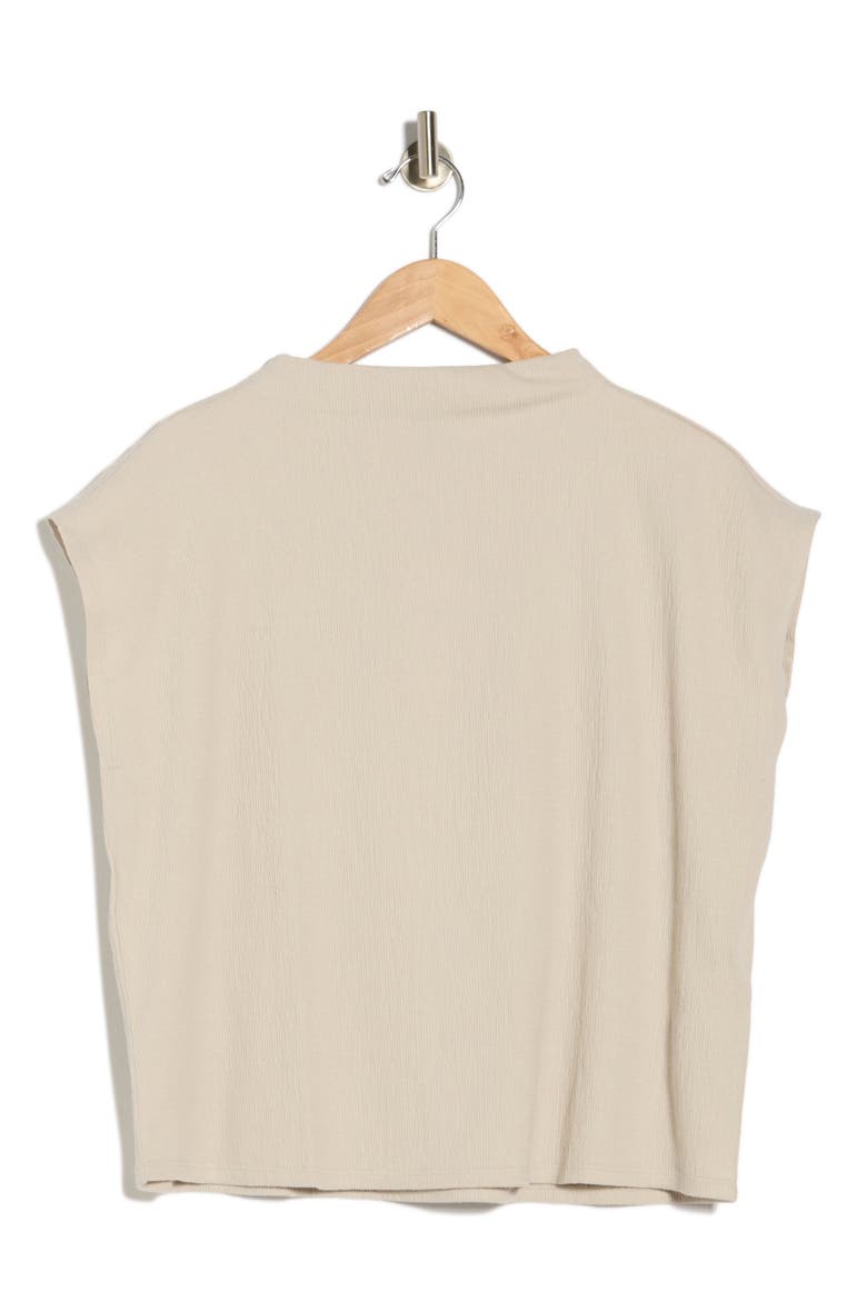 Funnel Neck Top, Alternate, color, CHALK