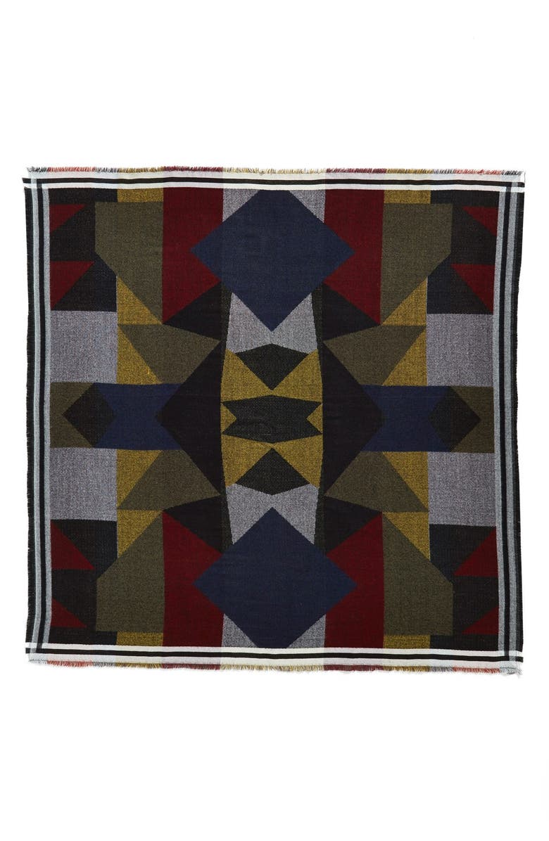 BP. Colorblock Blanket Scarf, Alternate, color, 