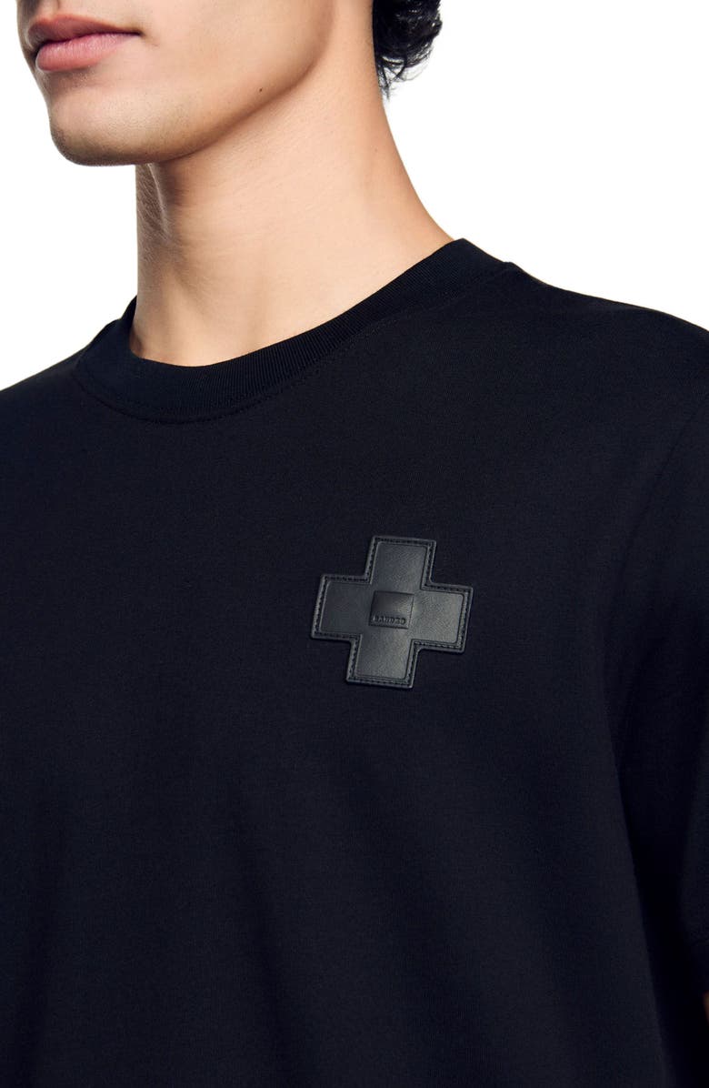 SANDRO Cross T-shirt, Alternate, color,