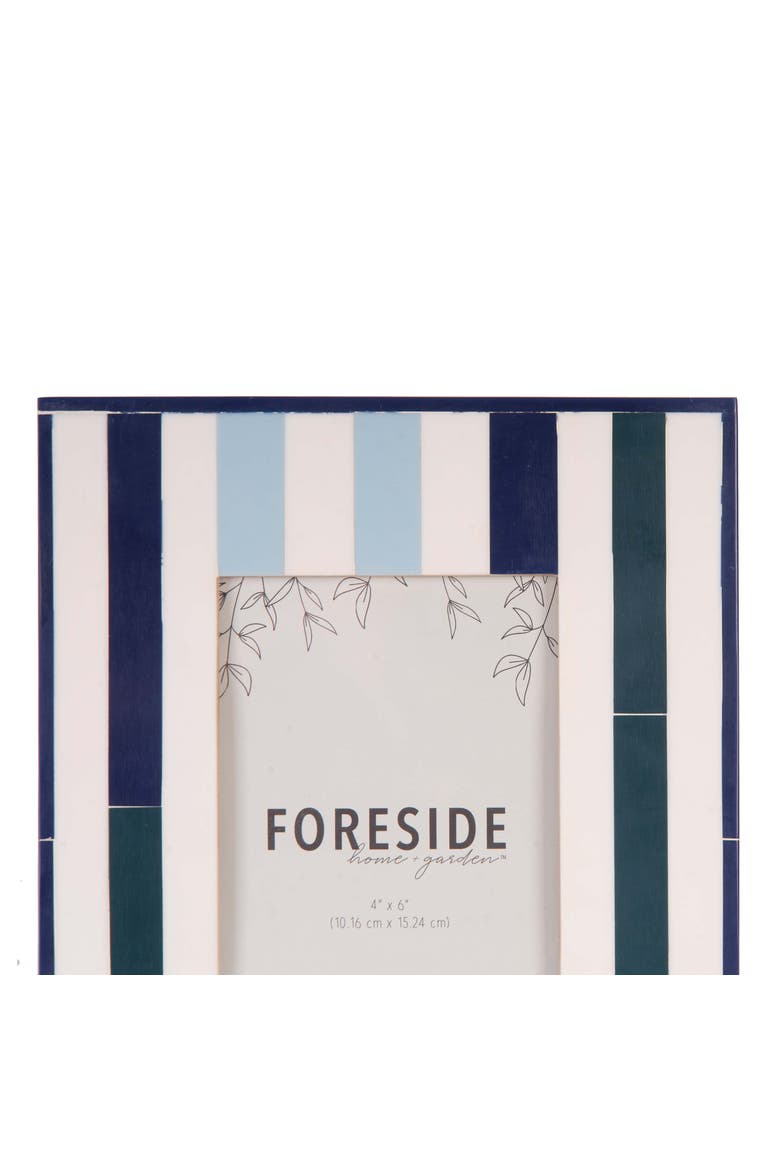4x6 Daria Blue Green Striped Photo Frame, Alternate, color, Blue