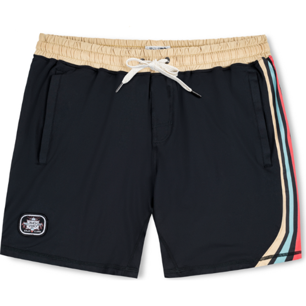 Baja Llama Mach Zero Lounge Shorts In Black